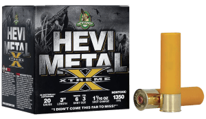 HEVI-Shot HS39206 HEVI-Metal Extreme 20Gauge 3" 1 1/16oz Steel/Tungsten 6/3Shot 25rd Box