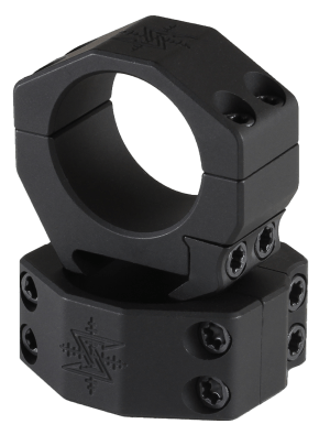 Seekins Precision 0010620018 Scope Ring Set Matte Black Anodized Aluminum 30mm Tube Picatinny Rail Mount