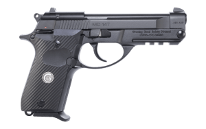 EAA GIRSAN 390850 MC 14T Solution Compact Frame 380 ACP 13+1  4.50" Black Steel Tip-Up Barrel  Serrated Steel Slide & Aluminum Frame w/Picatinny Rail  Black Checkered Polymer Grip Ambidextrous