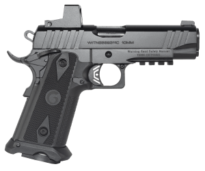 Girsan 395000 Witness2311 10mm Auto 15+1 5" Black Steel Barrel Black Optic Ready/Serrated Steel Slide Black Polymer Frame w/Beavertail & Picatinny Rail Black Checkered Polymer Grip Ambidextrous
