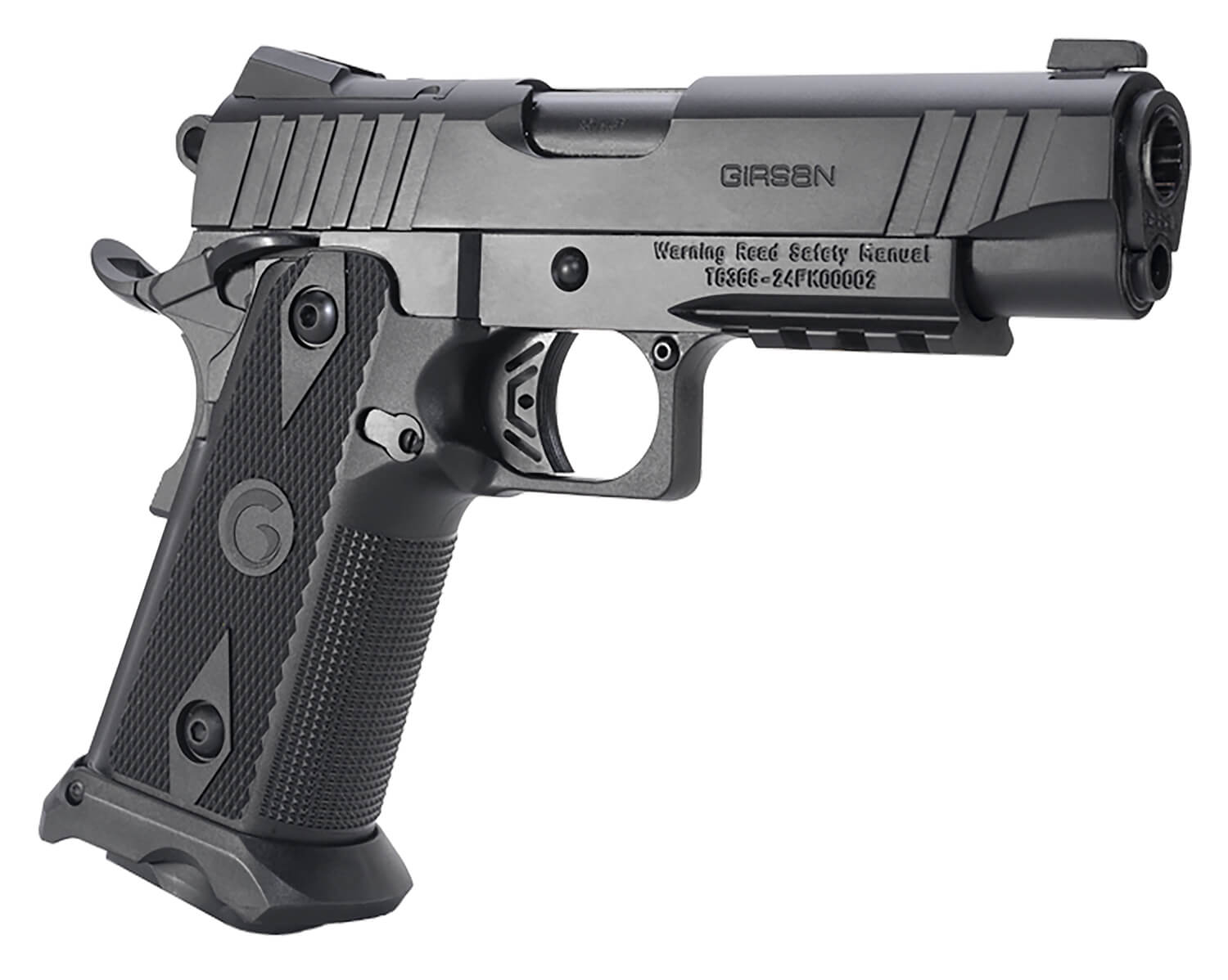 Girsan 395010 Witness2311 10mm Auto 15+1 4.25" Black Steel Barrel Black Serrated Black Polymer Frame w/Beavertail & Picatinny Rail Black Checkered Polymer Grip Ambidextrous - Image 3