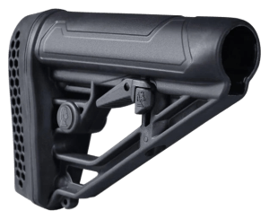ADAPTIVE TACTICAL AT02012 EX Performance  Adj. Black Synthetic M4 Style  Vented Rubber Butt Pad  Swivel Stud  Fits AR-Platform (Mil-Spec Buffer Tubes)