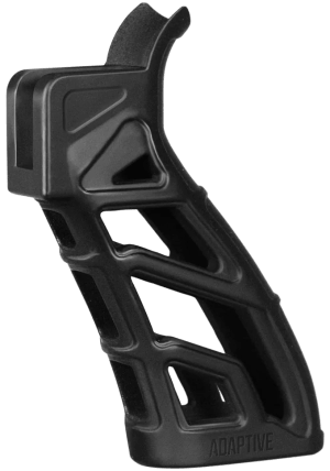 ADAPTIVE TACTICAL AT01900 Lightweight Tactical Grip (LTG)  Skeletonized Black Polymer  25 Degree Grip Angle  Fits AR Platform