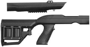 ADAPTIVE TACTICAL AT02020 Tac-Hammer RM4 Black Synthetic Adjustable Stock with Magazine Compartments Stowaway Accessory Rail Fits Ruger 10/22 Takedown (Factory Tapered Barrel)