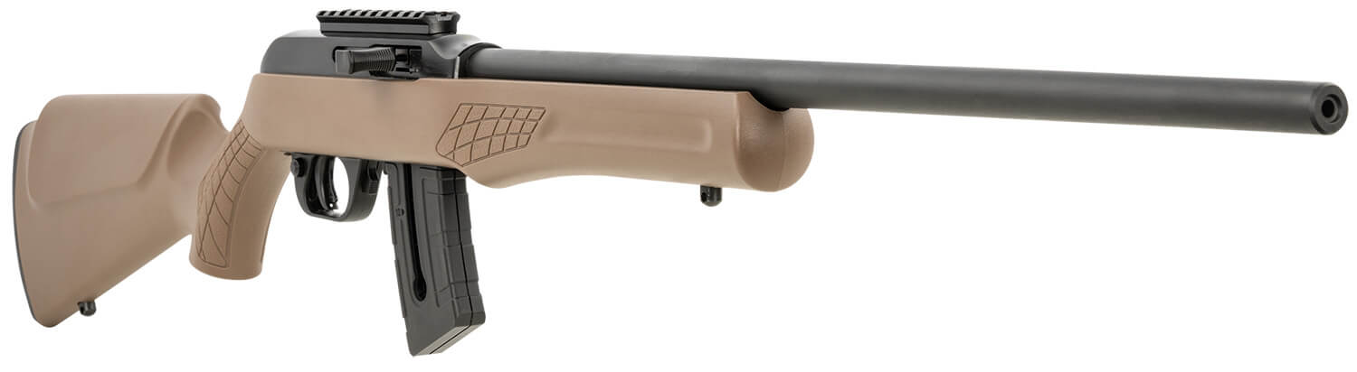 Rossi RS22W2111B RS22 22 WMR 10+1 21" Matte Black Barrel/Rec Brown Fixed Monte Carlo Stock Optics Mount - Image 3