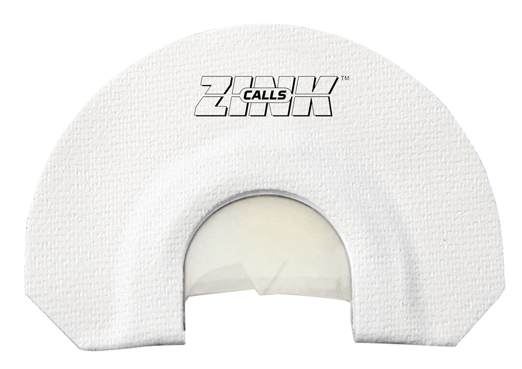 ZINK ZNKZNK312 Lucky Lady Diaphragm Call Triple Reed Turkey Sounds White V-Notch Cut