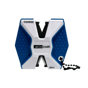 AccuSharp 342C 2-Step Knife Sharpener Hand Held Diamond Tungsten Carbide Sharpener Coarse/Fine Blue/White