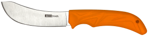 AccuSharp 732C Butcher 4" Fixed Butcher Plain Stainless Steel Blade/Blaze Orange Ergonomic Anti-Slip Rubber Handle