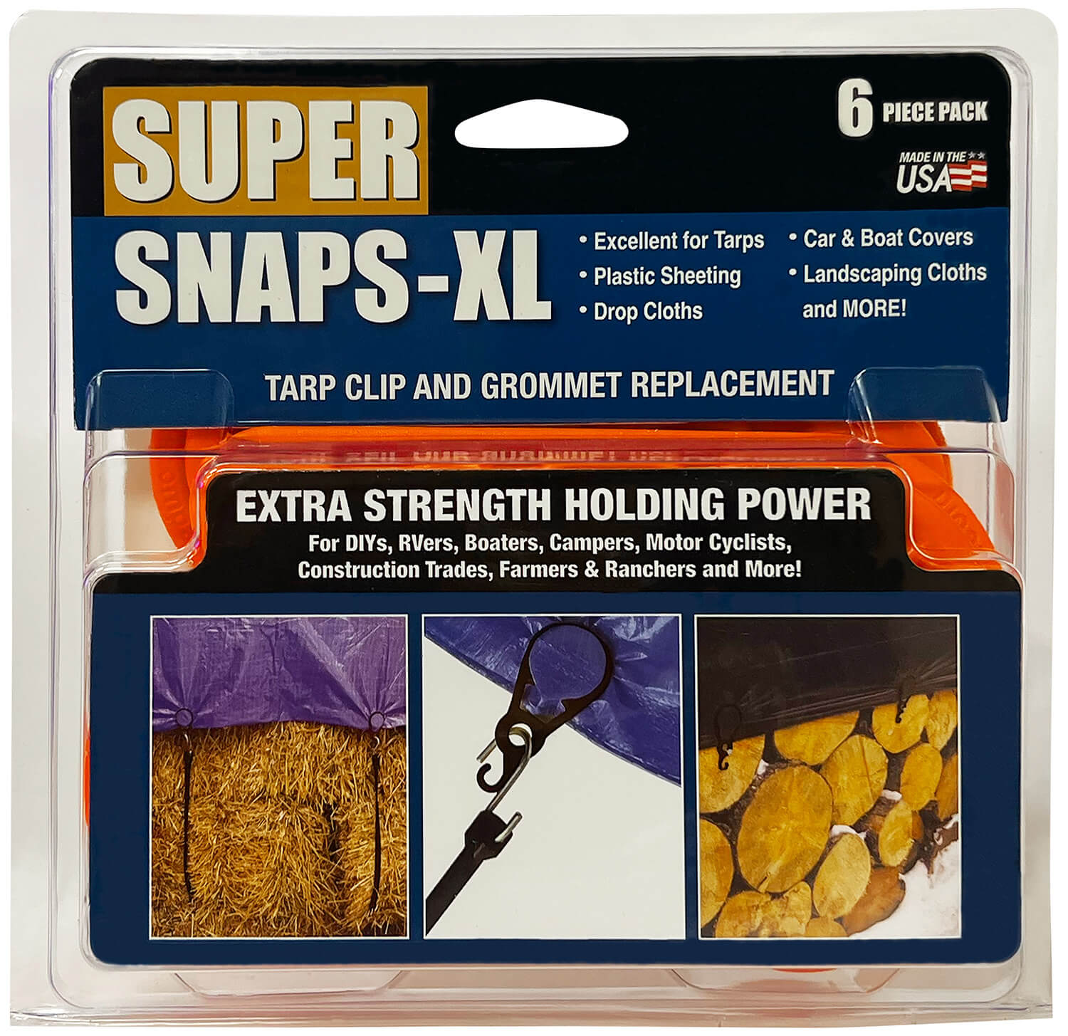 AccuSharp 1008C Super Snaps Orange 7.80" Long XL 15 Pack - Image 2