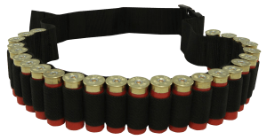 Hunters Specialties 00680 Shotgun Shell Belt 25rd Capacity Black Nylon