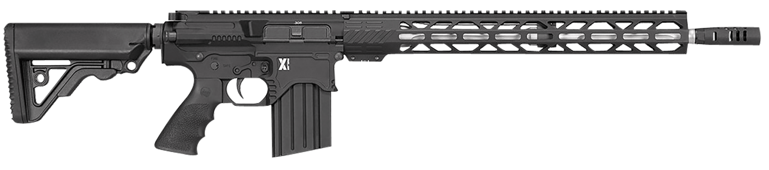 Rock River Arms XBT31751B.V1 LAR-BT3 X-1 308 Win 20+1 18" Fluted/Threaded Stainless Barrel w/Hunter Muzzle Brake Black Billet Rec 17" M-Lok Handguard OEM A2 Operator Stock Hogue Rubber Grip Includes Carrying Case & 1 Magazine
