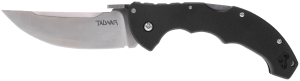 Cold Steel CS21TTL 4" Folding Straight Back Plain S35VN Blade 5.25" G10 Handle Includes Belt Clip
