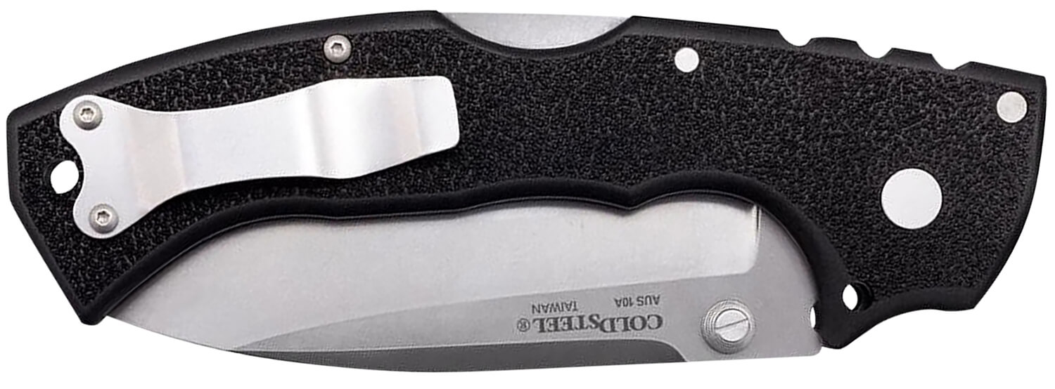 Cold Steel CS62RQZ 4-Max Scout 4" Folding Drop Point Plain Stonewashed/6" Black Griv-Ex Handle Includes Belt Clip - Image 2