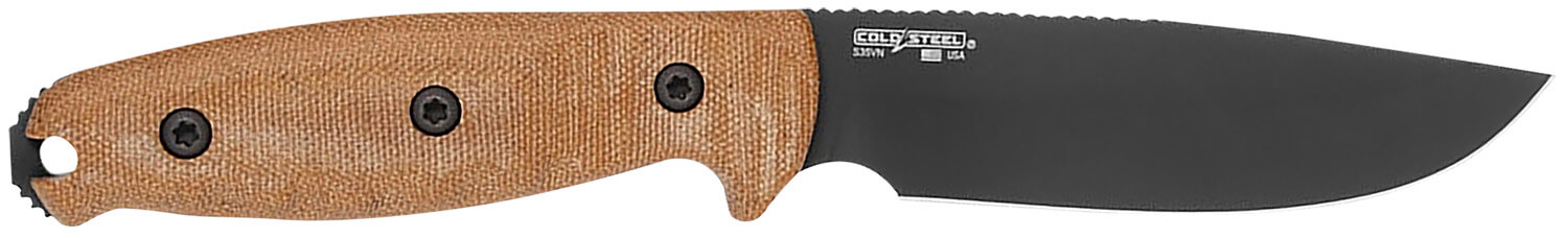 Cold Steel CSFX50FLD Field Survival Knife 5" Fixed Plain CPM S30V SS Blade/ 5" Natural Linen Canvas Micarta Handle Includes Sheath - Image 2