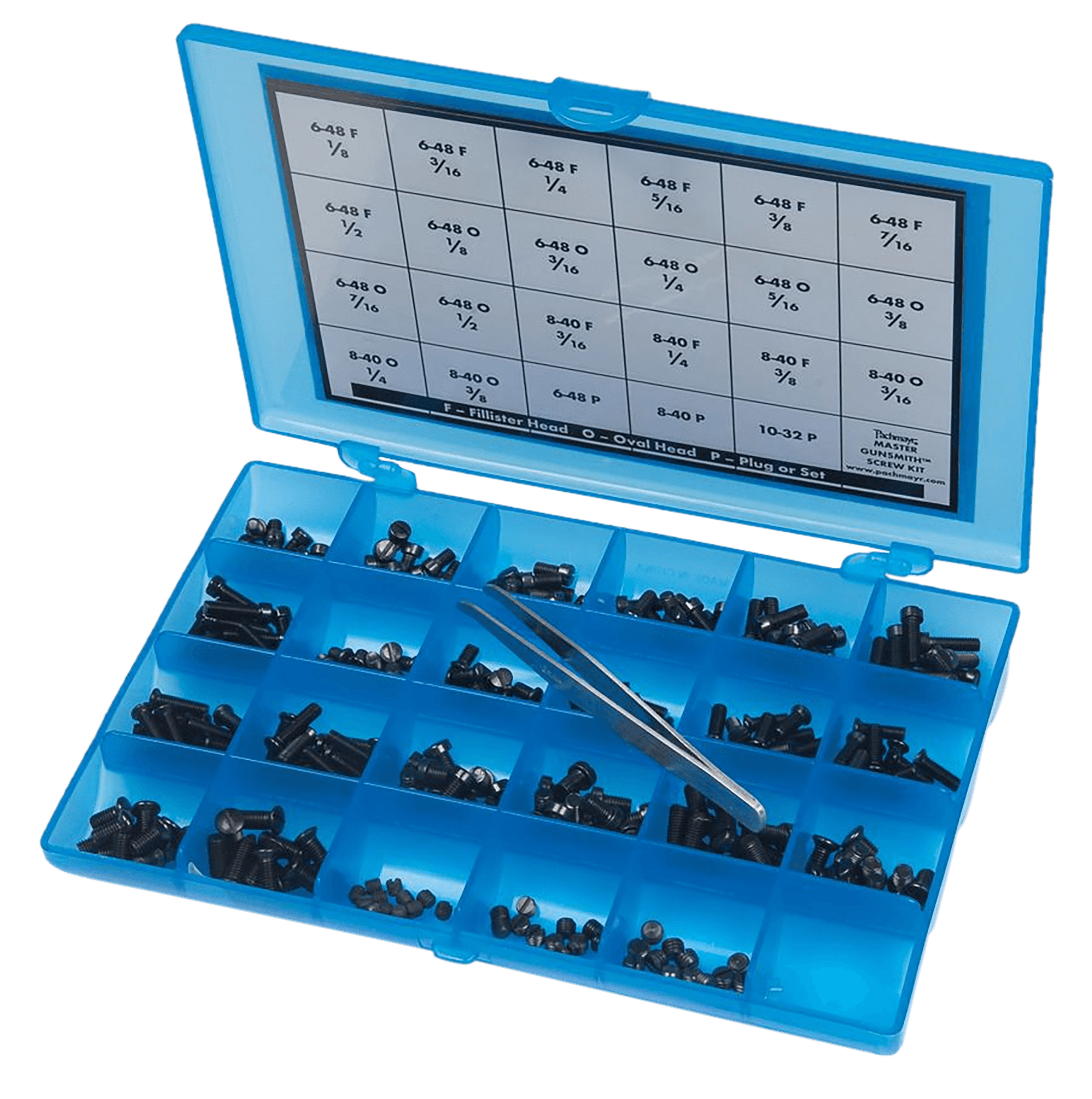 Pachmayr 03054 Master Gunsmith Screw Kit Blue Universal 277 Pieces