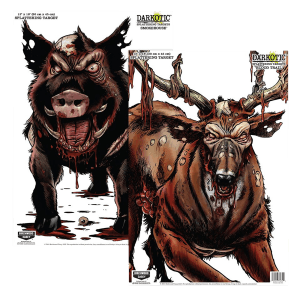 Birchwood Casey 35627 Smokehouse Zombie Deer/Hog Hanging Smokehouse Blood Trail All Firearms 12" x 18" Impact Enhancement Splatter 8 Targets