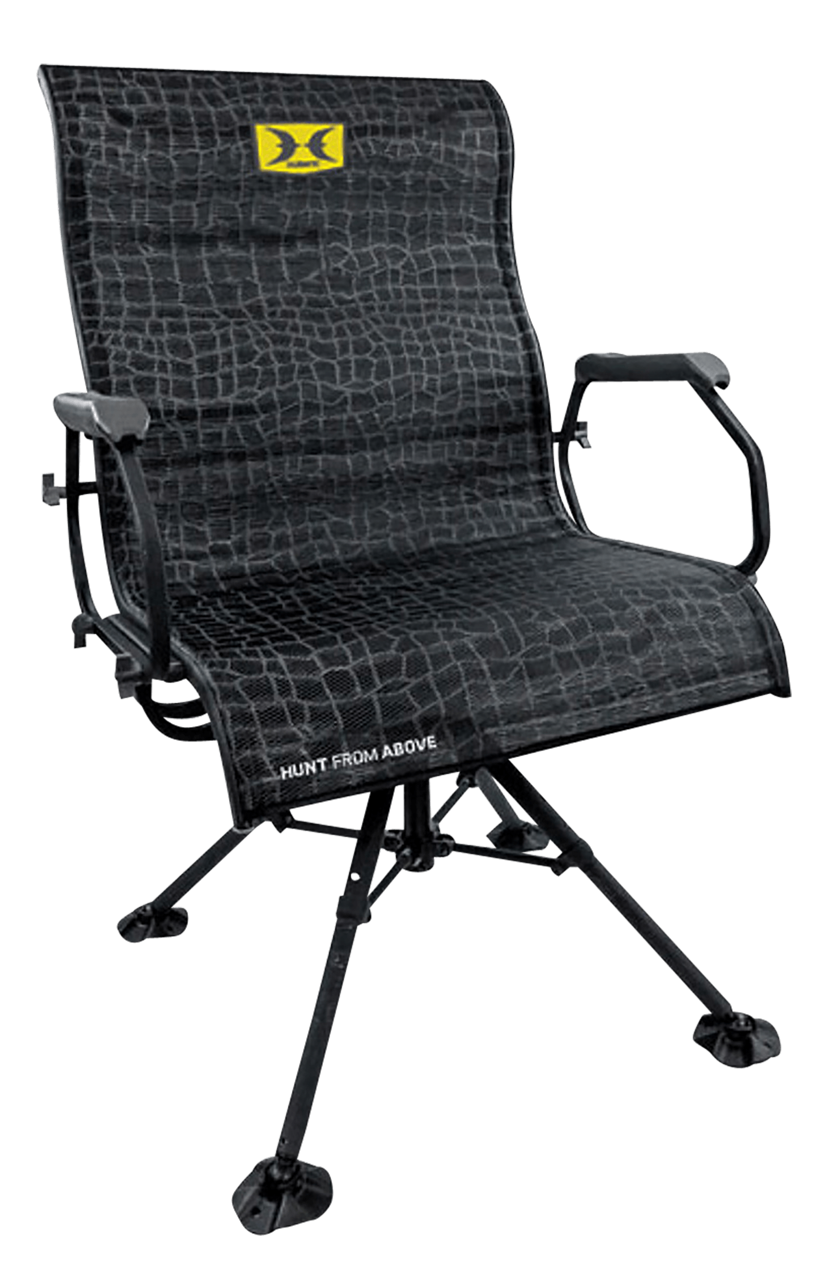 Hawk HWK-3115 Big Denali Blind Chair Folding Black Mesh