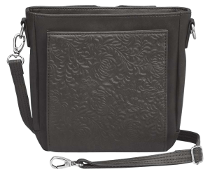 Gun Toten Mamas/kingport GTM201DBBK BOHO Mini X-Body Washable Black Leather Includes Mini Holster