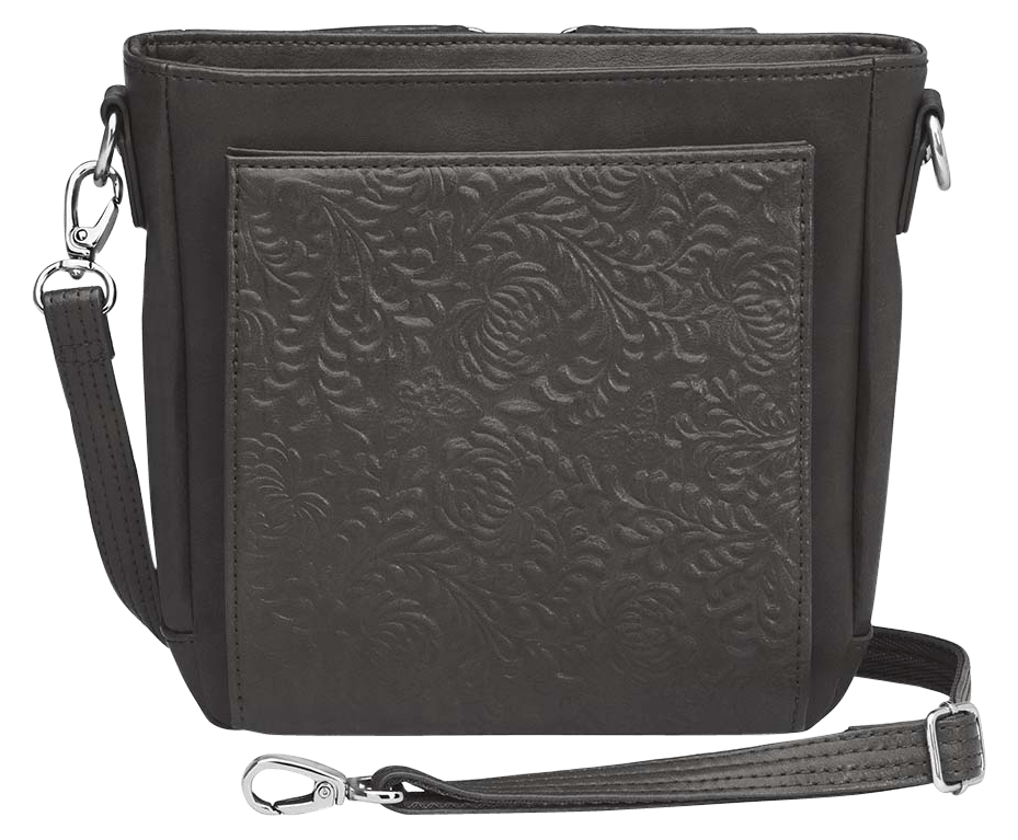 Gun Toten Mamas/kingport GTM201DBBK BOHO Mini X-Body Washable Black Leather Includes Mini Holster