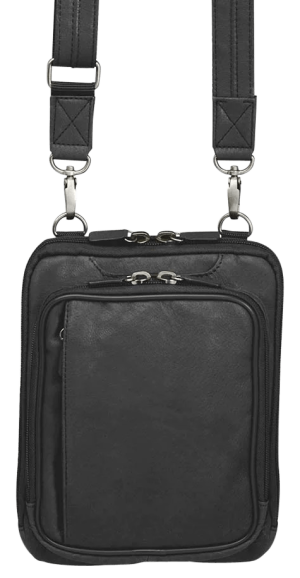 Gun Toten Mamas/kingport GTM99BK CrossBody Shoulder Pouch Black Leather Includes Holster