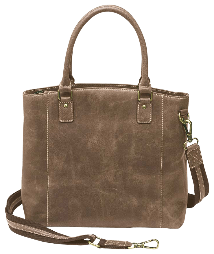 Gun Toten Mamas/kingport GTMCZY51 Town Tote Brown Leather Includes Standard Holster