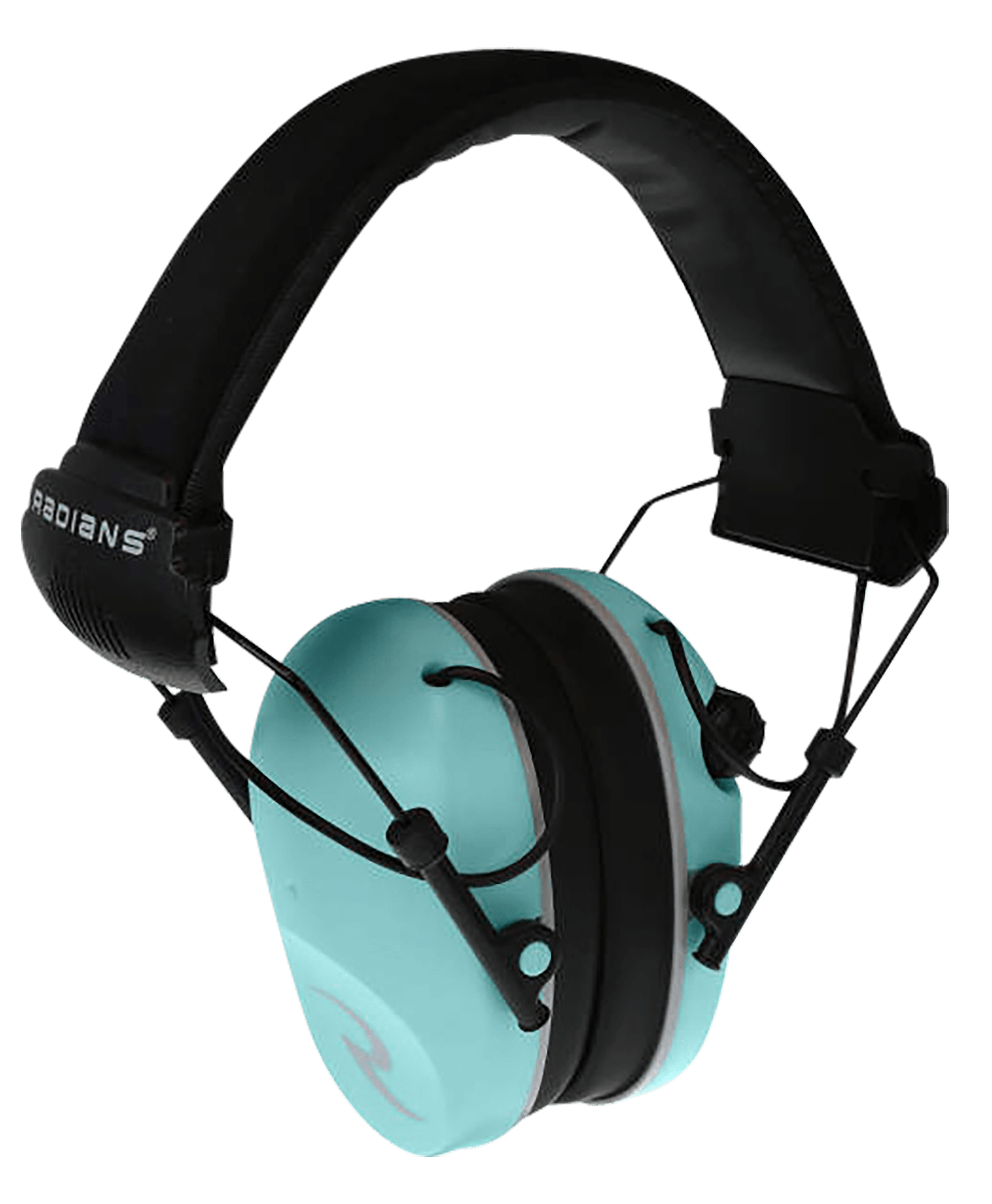 Radians R3220ECS R3200 Dual Mic Electronic Muff 23 dB Over the Head Aqua Blue
