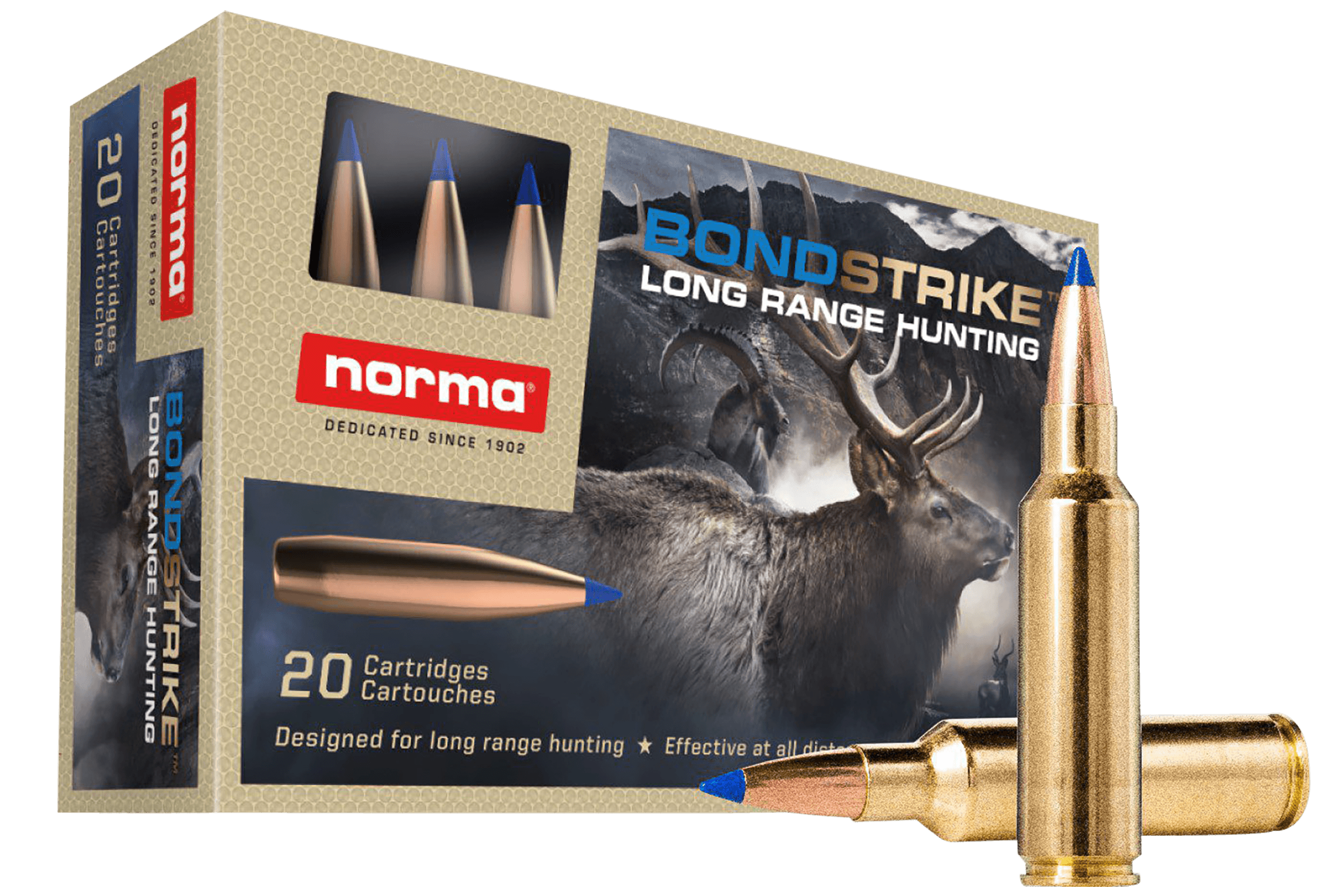 Norma Ammunition 20175832 Dedicated Hunting Bondstrike 300 WSM 180 gr Bonded Polymer Tip 20rd Box