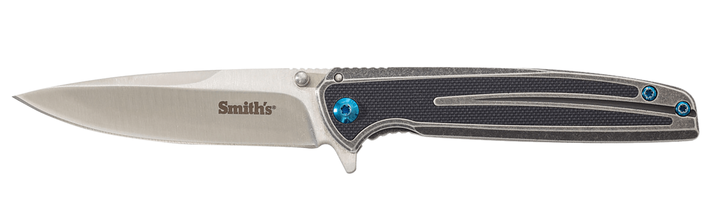 Smiths Products 51275 Imfima 3.26" Folding Drop Point Plain Bead Blasted 3Cr13MoV SS Blade/ Bead Blasted Stainless Steel Handle Includes Pocket Clip