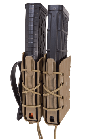 High Speed Gear 162R01CB X2R Taco V2 Mag Pouch Double Coyote Brown Polymer Belt Clip/MOLLE U-Mount Compatible w/ AR/AK Rifle Mags