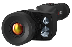 ATN TIWST5325LRF Thor 5 320 LRF Thermal Rifle Scope Black Anodized 4-16x Smart Mil Dot Reticle  Zoom 320x240 12 Microns  60 fps Resolution