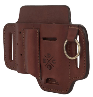 1791 Gunleather STESSFCHNA EDC Standard Easy Slide OWB Chestnut Leather Belt Slide Ambidextrous