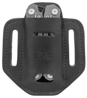1791 Gunleather HDESSLBLKA EDC Heavy Duty Easy Slide Solo OWB Black Leather Belt Slide Ambidextrous