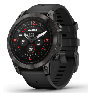 Garmin 0100280310 epix Pro Gen 2 Sapphire Edition GPS/Smart Features 32GB Memory Black Band Size 47mm Compatible w/ iPhone/Android