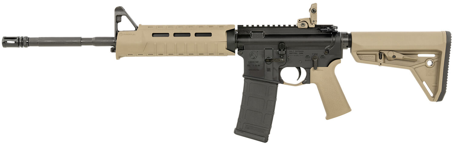 Colt Mfg CR6920MPSFDE M4 Carbine 5.56x45mm NATO 30+1 16.10" Black Rec FDE Magpul Furniture SL Carbine Stock & Grip Vertical Grip MBUS Rear Sight - Image 2