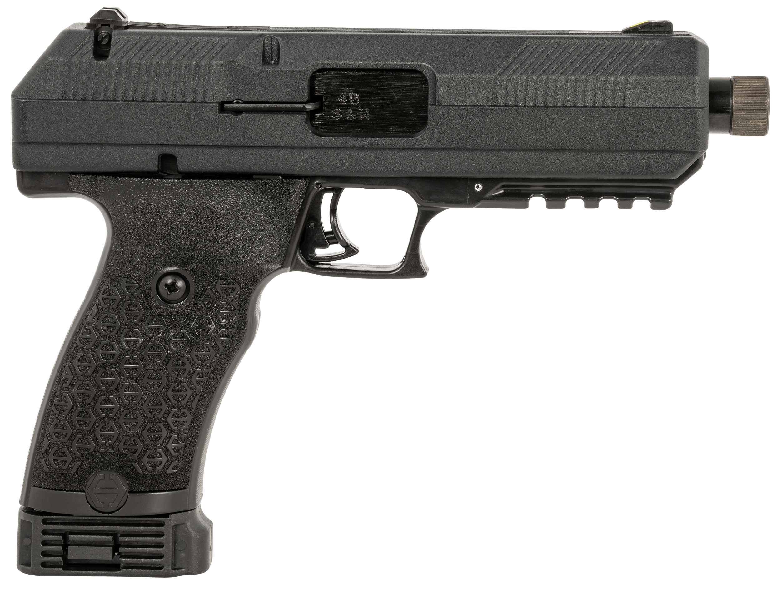 Hi-Point JCP40G2 JCP Gen2 40 S&W 10+1 4.50" Black Steel Barrel Black Powder Coated Serrated Steel Slide Black Polymer Frame w/Picatinny Rail