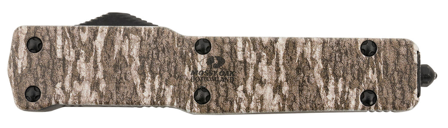 Templar Knife MAMOB121 Mossy Oak Lightweight Slim 3.16" OTF Dagger Plain Black Oxide Stonewashed Powder Coated D2 Steel Blade/ 4.93" Mossy Oak Bottomland Aged Aluminum Handle - Image 3