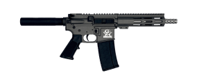 Great Lakes Firearms GL15223SSPTNG AR-15 223 Wylde 30+1 7.50" Stainless Threaded Barrel 7.13" M-LOK Handguard Tungsten Cerakote Aluminum Picatinny Rail Receiver Black Synthetic Buffer Tube Mil-Spec Grip Right Hand