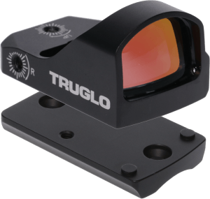 TruGlo TG8200B3 Tru•Tec Micro Shotgun Mounted Black Hardcoat Anodized 23x17mm 3 MOA Red Dot Reticle