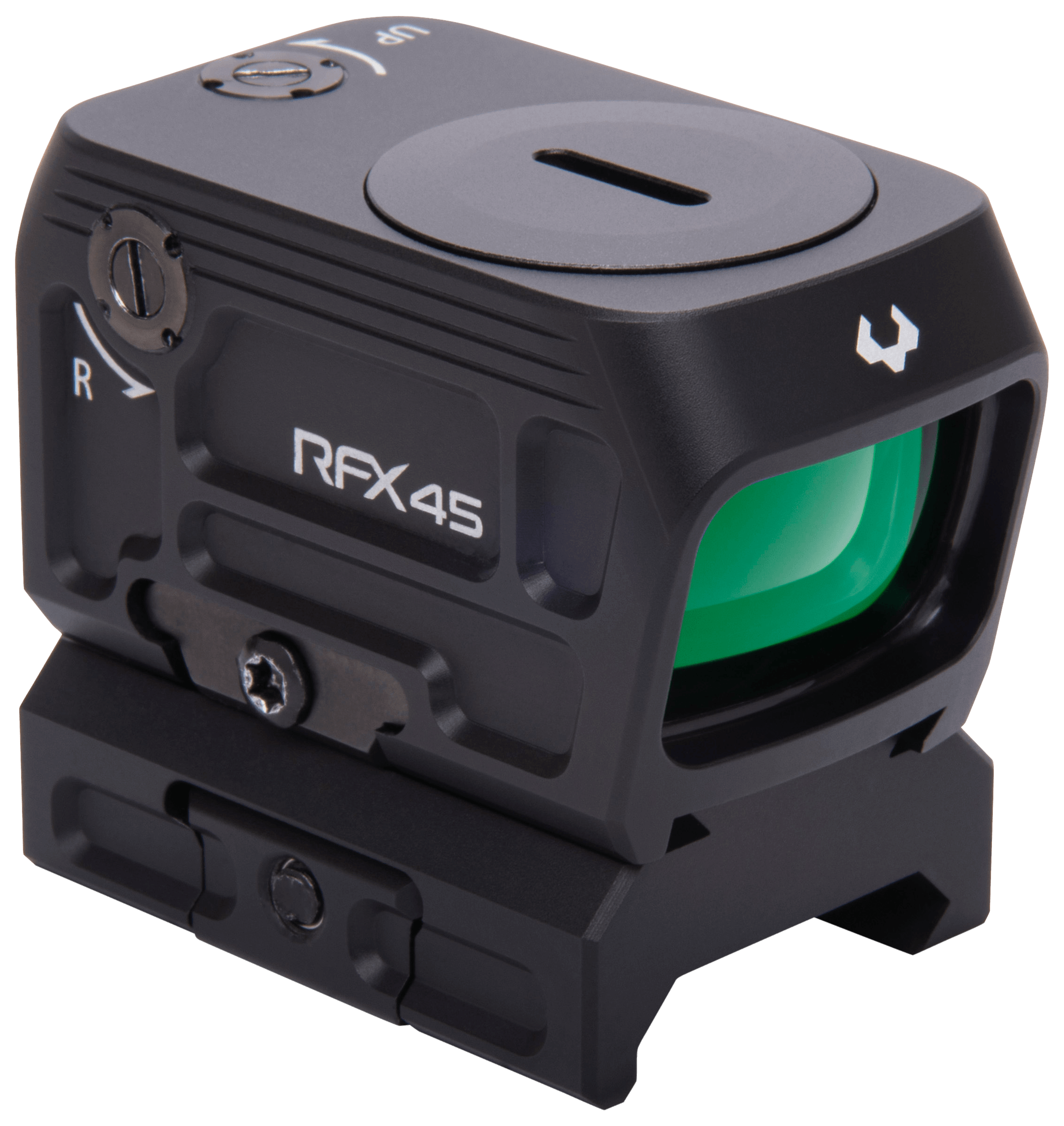 Viridian 9810059 RFX45 Closed Emitter Green Dot Sight Black | 24 x 15.5mm 5 MOA Green Dot