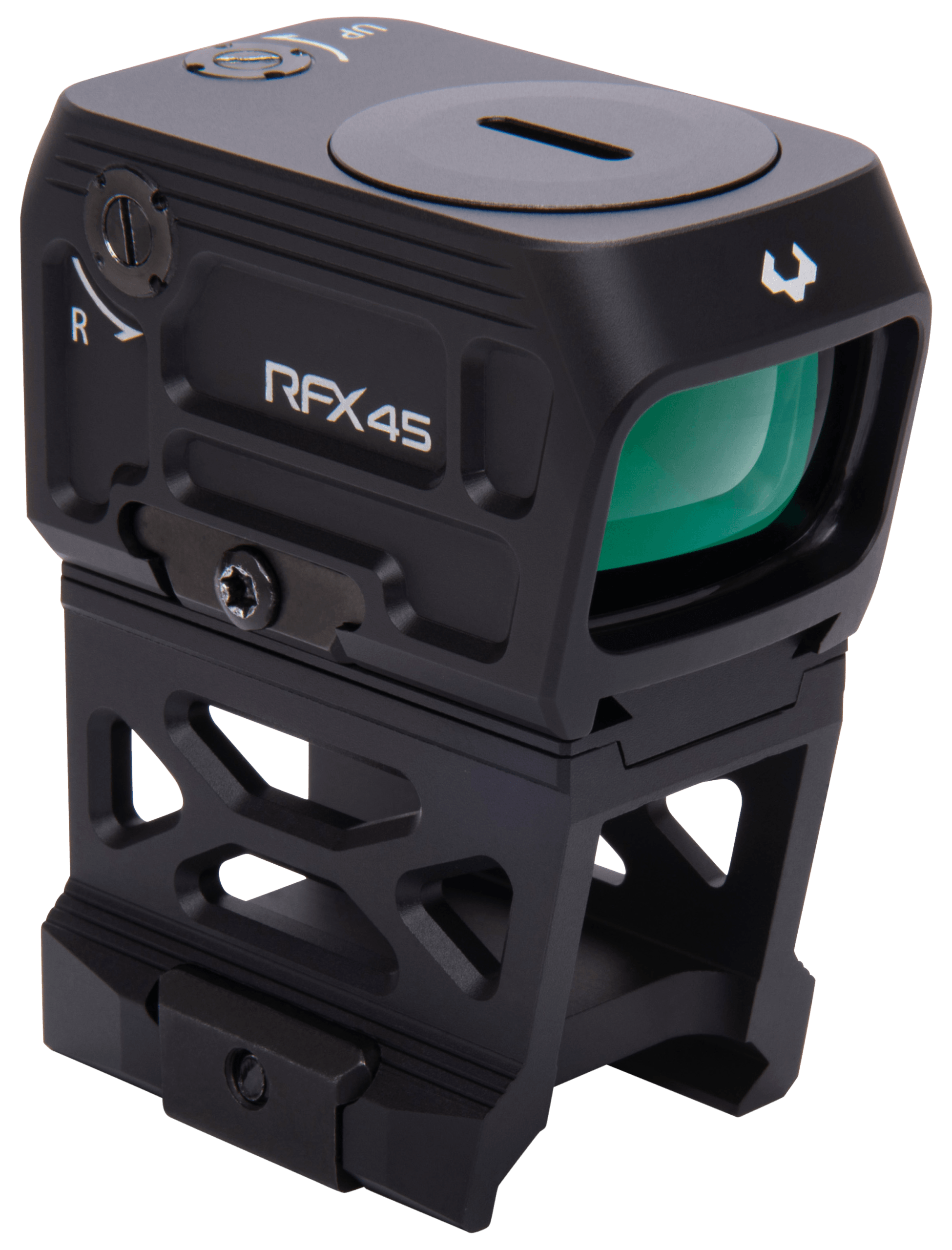 Viridian 9810060 RFX45 Closed Emitter Green Dot Sight Black | 24 x 15.5mm 5 MOA Green Dot