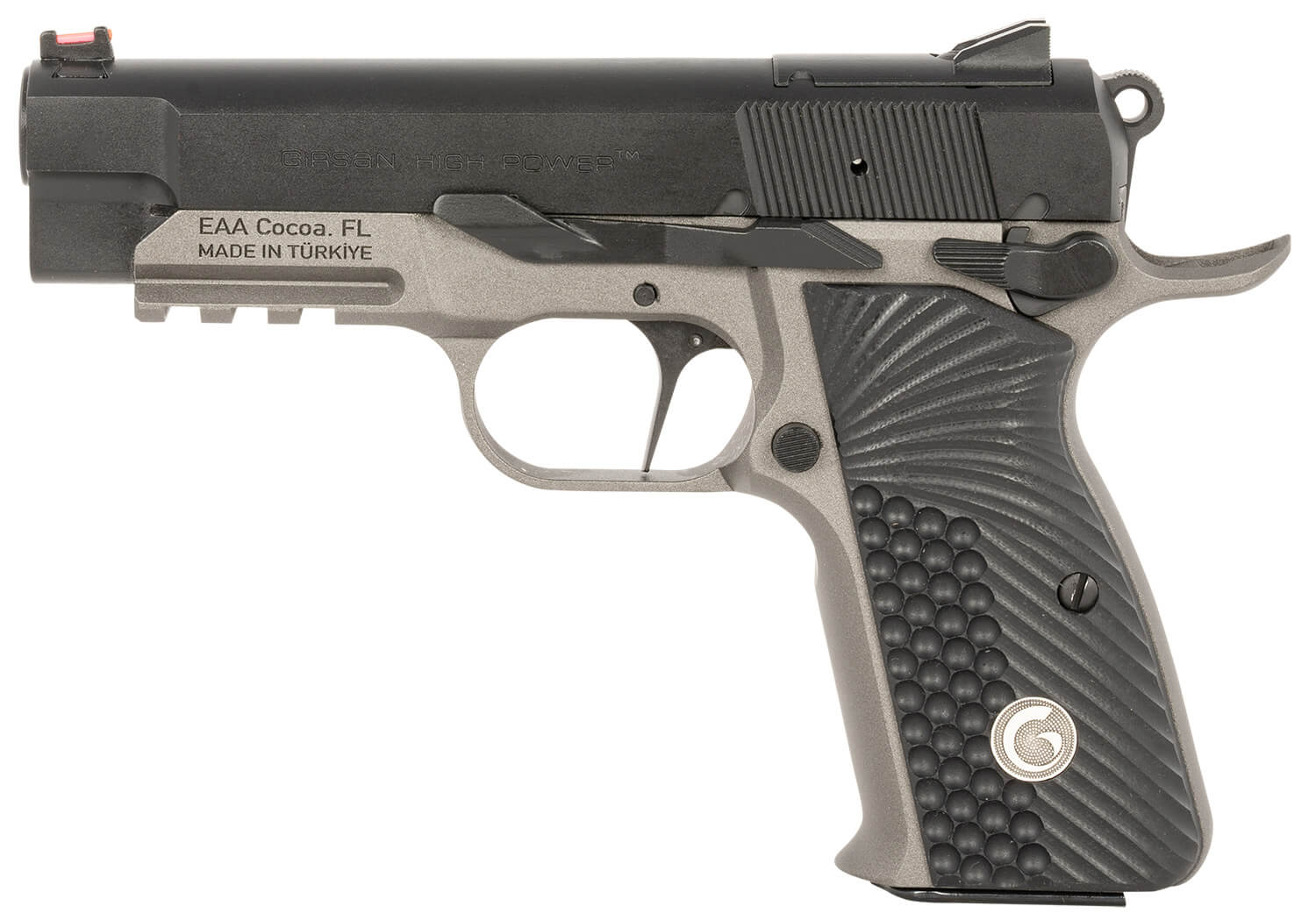 EAA GIRSAN 390436 MCP 35 PI LW OPS Compact Frame 9mm Luger 15+1 3.88" Stainless Steel Barrel Matte Black Optic Ready/Serrated Steel Slide Tungsten Gray Cerakote w/Black Controls Aluminum Frame w/Beavertail & Picatinny Ambidextrous - Image 2