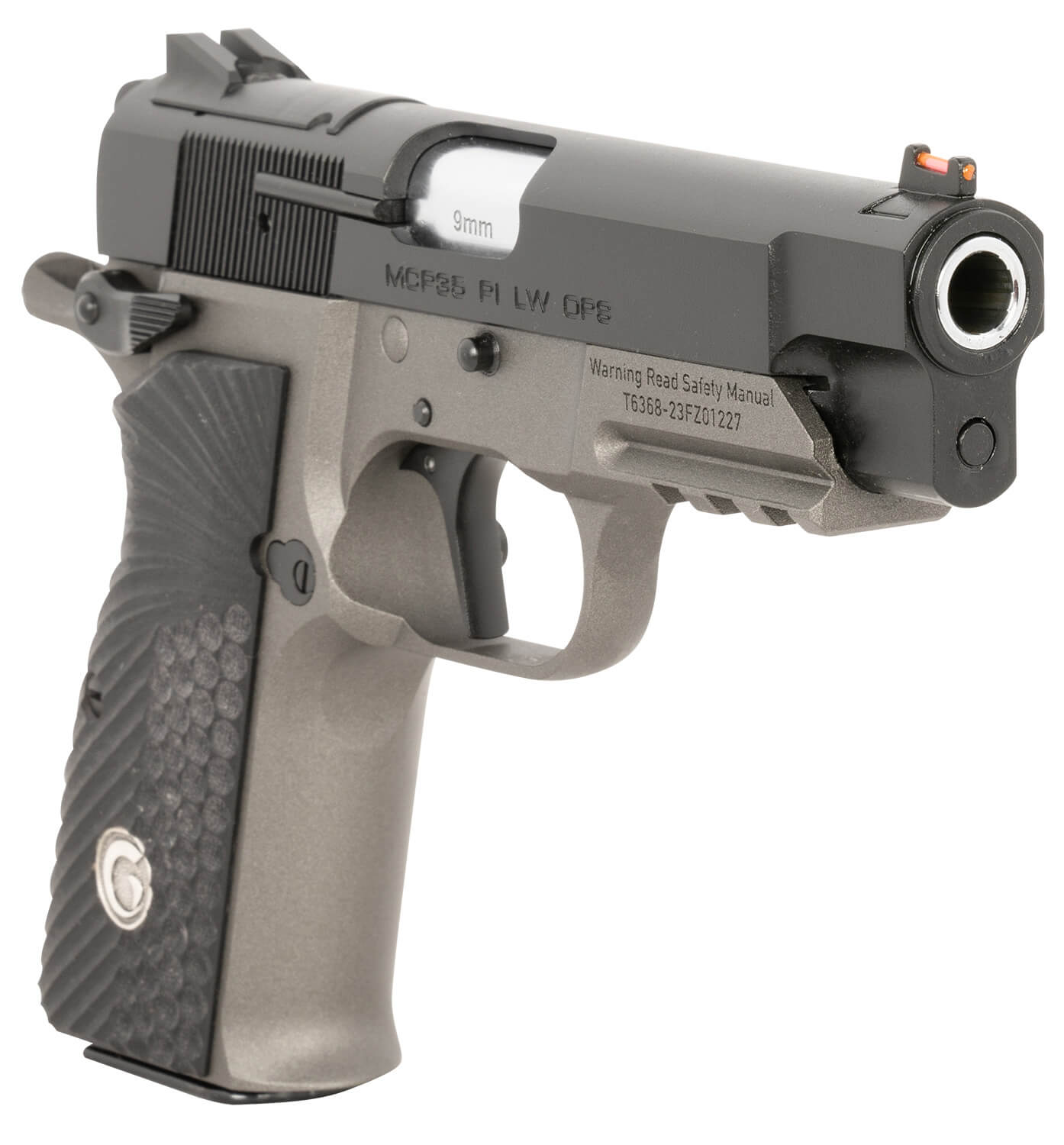 EAA GIRSAN 390436 MCP 35 PI LW OPS Compact Frame 9mm Luger 15+1 3.88" Stainless Steel Barrel Matte Black Optic Ready/Serrated Steel Slide Tungsten Gray Cerakote w/Black Controls Aluminum Frame w/Beavertail & Picatinny Ambidextrous - Image 3