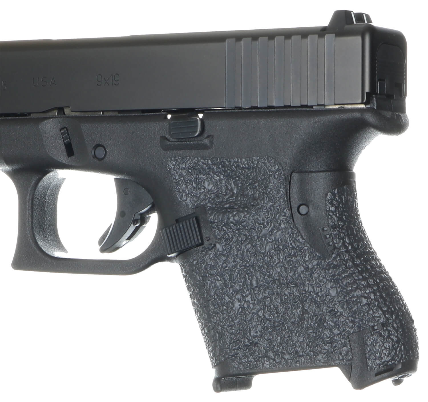 Talon Grips EV03R Adhesive Grip Textured Black Rubber Fits Subcompact Glock Gen 5 - Image 2