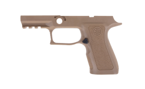 Sig Sauer GRIPMODXC943SMCOY P320 Grip Module X-Series Compact (Small Size Module)  9mm Luger/40 S&W/357 Sig  Coyote Polymer  Fits Sig P320 (3.60" & 3.90")