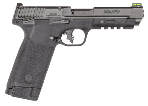 Smith & Wesson 13433 M&P 22  Full Size Frame 22 WMR 30+1  4.35" Black Armornite Stainless Steel w/Tempo System Barrel  Black Armornite Optic Ready/Serrated Slide  Black Polymer Frame w/Picatinny Rail Frame  Black Textured Grip  Ambidextrous Thumb Safety