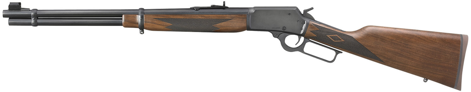 Marlin 70401 1894 Classic 44 Rem Mag/44 Special 10+1/11+1 20.25" Satin Blued Barrel/Rec American Black Walnut Fixed Stock Adj. Sight - Image 2
