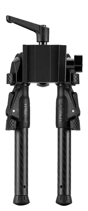 Mdt Sporting Goods Inc 105561BLK GRND-POD Black 4.50"-9" Carbon Fiber/Aluminum Adj. Throw Lever 4 Leg Postitions Fits ARCA Rail & RRS Dovetail