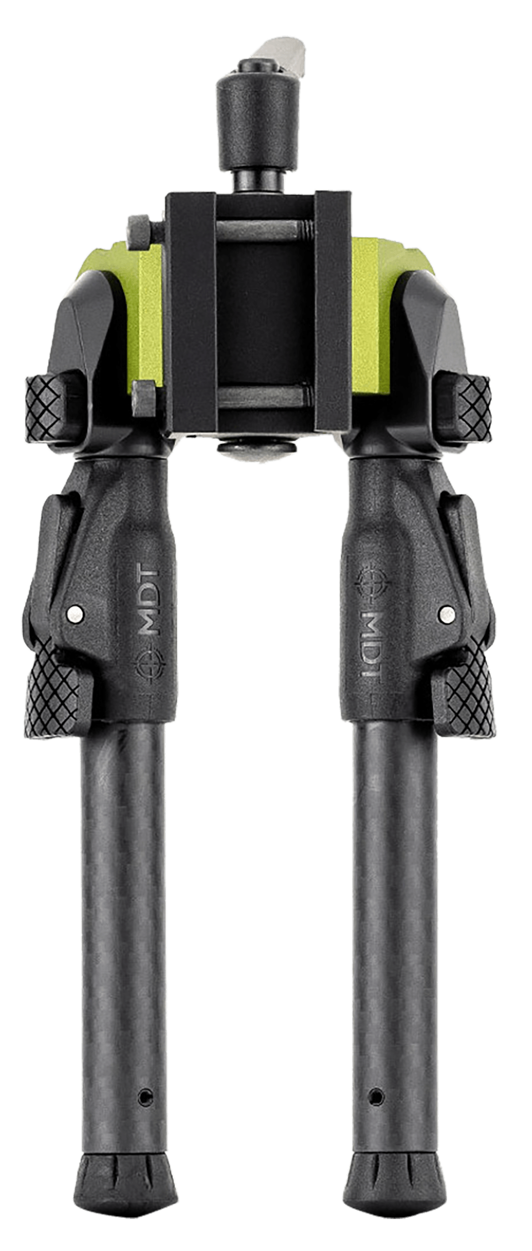Mdt Sporting Goods Inc 105561GRN GRND-POD Green/Black 4.50"-9" Carbon Fiber/Aluminum Adj. Throw Lever 4 Leg Postitions Fits ARCA Rail & RRS Dovetail