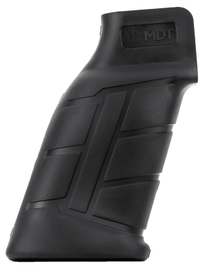 Mdt Sporting Goods Inc 103419BLK Elite Pistol Grip Black Polymer  Integrated Palm Swell  Fits AR Platform