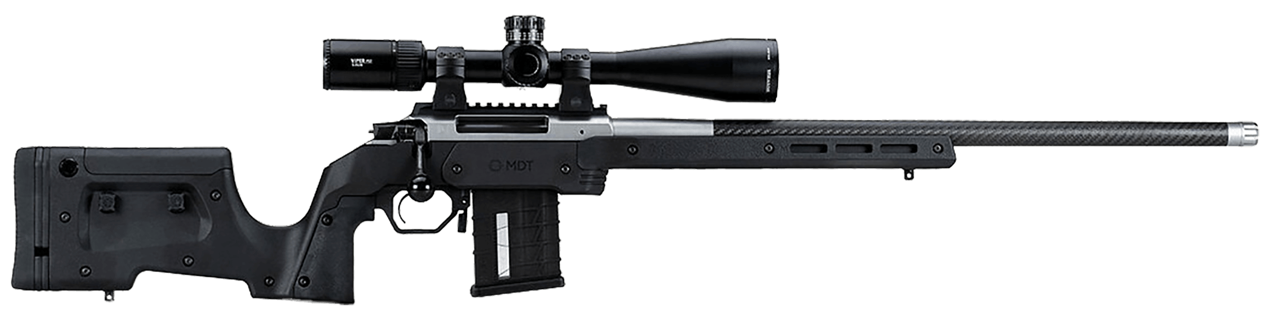 Mdt Sporting Goods Inc 104690BLK XRS Chassis Black Aluminum Core with Polymer Panels Adj. Cheekrest M-LOK Forend Interchangeable Grips AICS Mag Compatible Fits Short Action Howa 1500